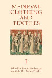 Cover of: Medieval Clothing and Textiles I (Medieval Clothing and Textiles)
