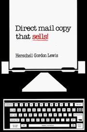 Cover of: Direct mail copy that sells!