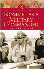 Cover of: Rommel as military commander