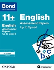 Cover of: Bond 11+ : English: Up to Speed Papers