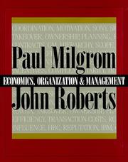 Cover of: Economics, organization, and management