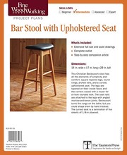 Cover of: Fine Woodworking's Bar Stool with Upholstered Seat Plan