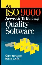 Cover of: An Iso 9000 Approach to Building Quality Software