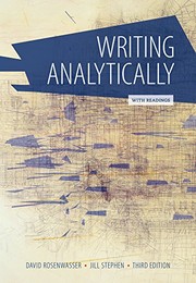 Writing analytically with readings by David Rosenwasser