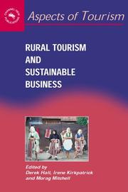 Cover of: Rural Tourism And Sustainable Business (Aspects of Tourism)