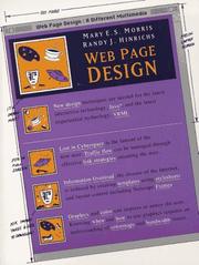 Cover of: Web page design by Mary E. S. Morris