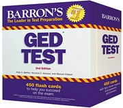 Cover of: Barron's GED Test Flash Cards by Kelly A. Battles, Veronica Vazquez, Manuel Villapol
