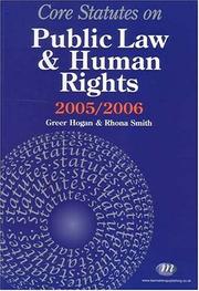 Cover of: Core Statutes on Public Law And Human Rights (Core Statutes)