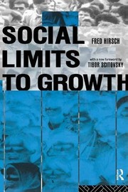 Cover of: Social Limits to Growth by Fred Hirsch