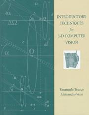 Introductory techniques for 3-D computer vision by Emanuele Trucco