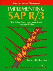 Cover of: Implementing SAP R/3 by Nancy H. Bancroft, Manning Publications