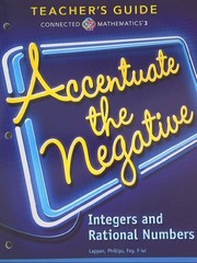 Cover of: Connected Mathematics 3, Teacher's Guide, Accentuate the Negative