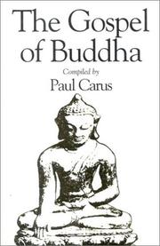 Cover of: Gospel Of Buddha by Paul Carus