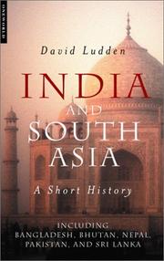 Cover of: India And South Asia: A Short History