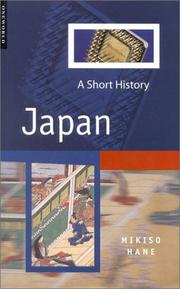 Cover of: Japan: A Short History (One World (Oxford))