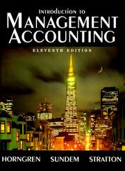 Introduction to management accounting