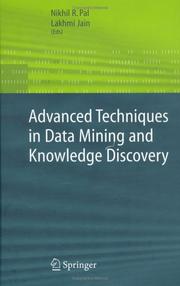 Advanced techniques in knowledge discovery and data mining / : with 101 figures