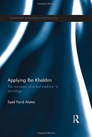 Applying Ibn Khaldūn by Syed Farid Alatas