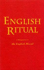Cover of: The English Ritual: A Companion Volume to the English Missal (Religion)