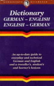 Cover of: English-German/German-English Dictionary by Robin Sawyers