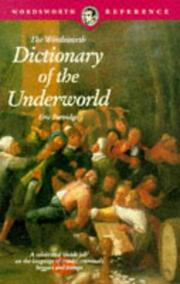 Cover of: Dictionary of the Underworld (Wordsworth Collection)