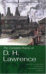 Cover of: The complete poems of D.H. Lawrence