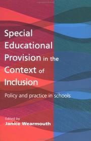 Special educational provision in the context of inclusion : policy and practice in schools