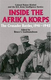 Cover of: Inside the Afrika Korps