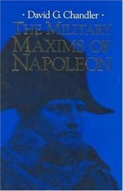 The military maxims of Napoleon