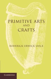 Primitive arts and crafts by Roderick Urwick Sayce