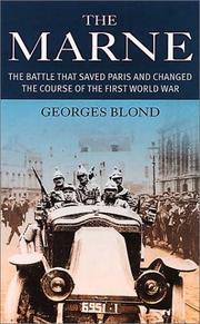 Cover of: The Marne: The Battle That Saved Paris and Changed the Course of the War (Prion Lost Treasures)