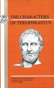 Cover of: The characters of Theophrastus