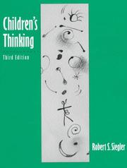 Cover of: Children's thinking by Robert S. Siegler