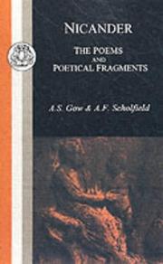 Nicander : the poems and poetical fragments