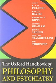 Cover of: Oxford Handbook of Philosophy and Psychiatry
