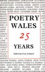 Cover of: Poetry Wales: 25 years