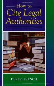 How to cite legal authorities