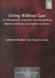 Cover of: Living without law by Anthony Bradney