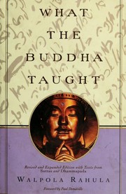 Cover of: What the Buddha taught