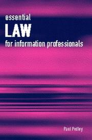 Essential law for information professionals