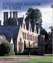Cover of: English Manor Houses