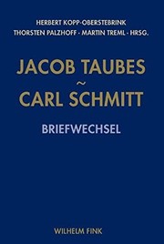 Cover of: Jacob Taubes - Carl Schmitt