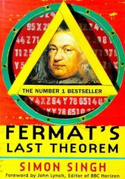 Cover of: Fermat's last theorem: the story of a riddle that confounded the world's greatest minds for 358 years