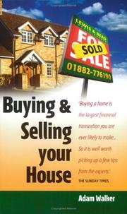 Cover of: Buying & Selling Your House,