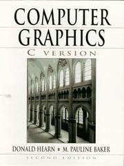Cover of: Computer graphics, C version by Donald Hearn