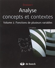 Cover of: Analyse concepts et contextes: Volume 2, Fonctions de plusieurs variables