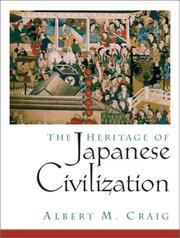 Cover of: The Heritage of Japanese Civilization