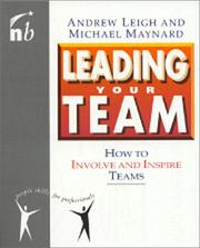 Leading your team by Andrew Leigh