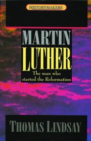 Cover of: Martin Luther by Lindsay