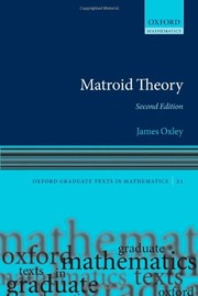 Matroid Theory by James Oxley